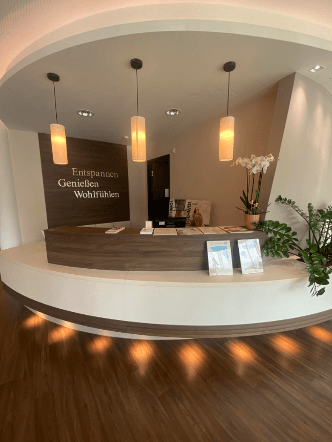 Empfangsbereich bei Kosmetik Sundl in Bad Radkersburg